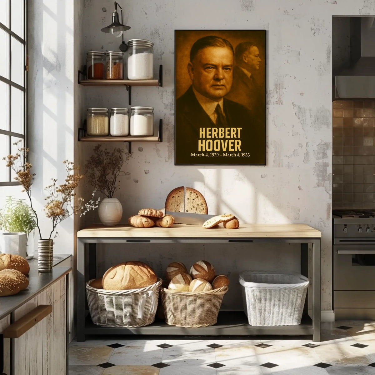 Herbert Hoover Presidential Portrait Poster