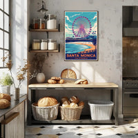 Santa Monica Beach Poster