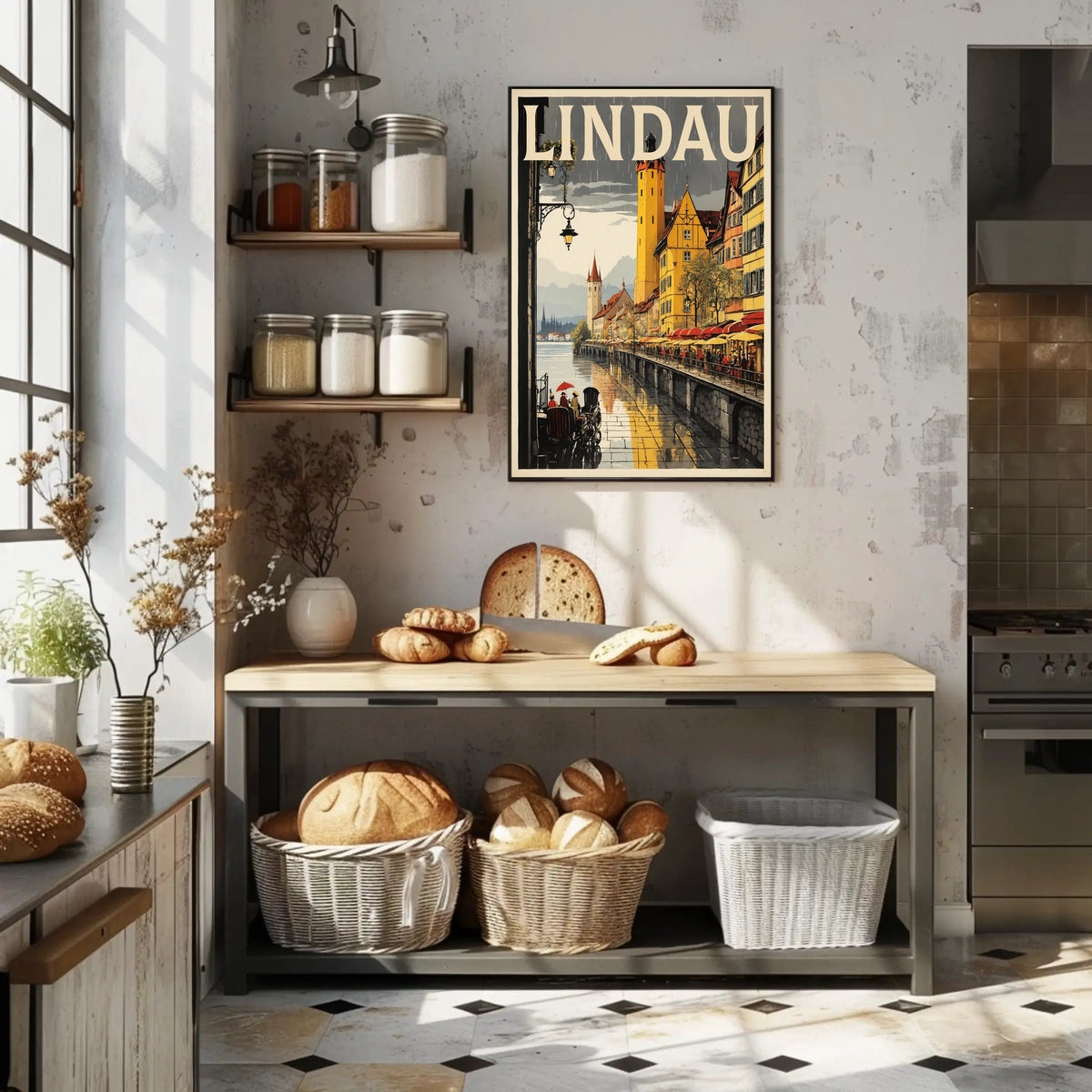 Lindau A Picturesque Lakeside Town Poster