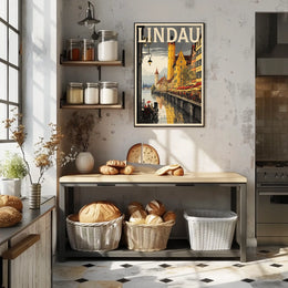 Lindau A Picturesque Lakeside Town Poster