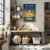 Abu Dhabi Skyline Art Poster