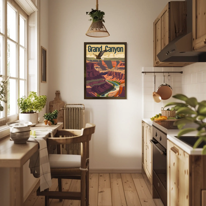Grand Canyon Vintage Poster - Eagle Flight