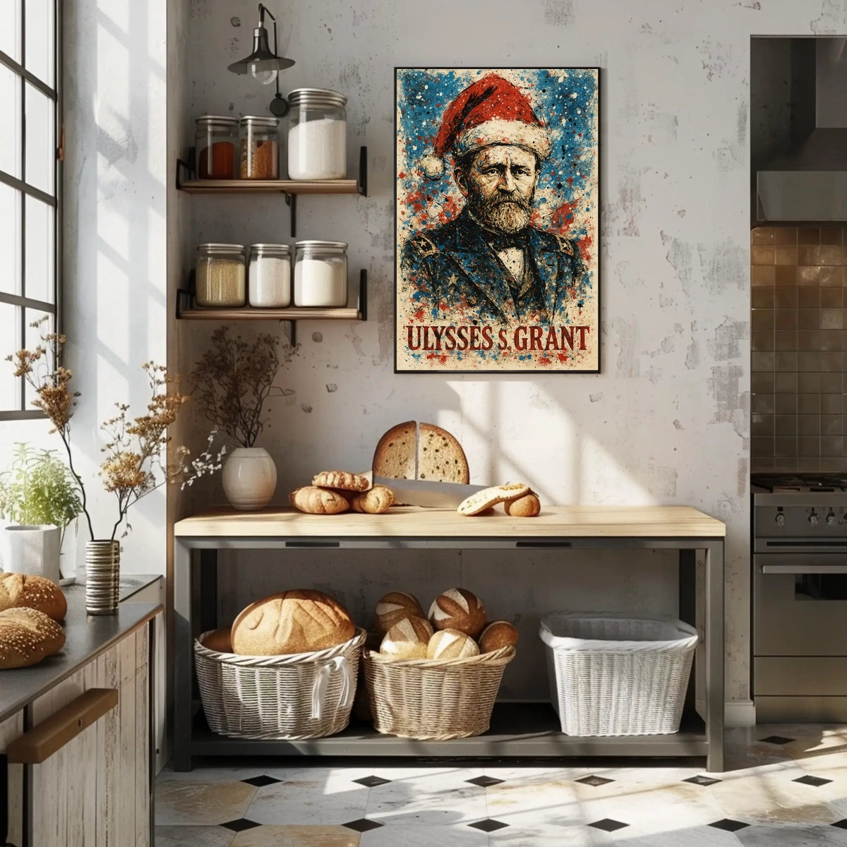 Ulysses S. Grant 18th President of the United States Christmas SeriesPoster