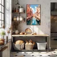 Venetian Waterway Dreamscape Historic Buildings Travel Poster