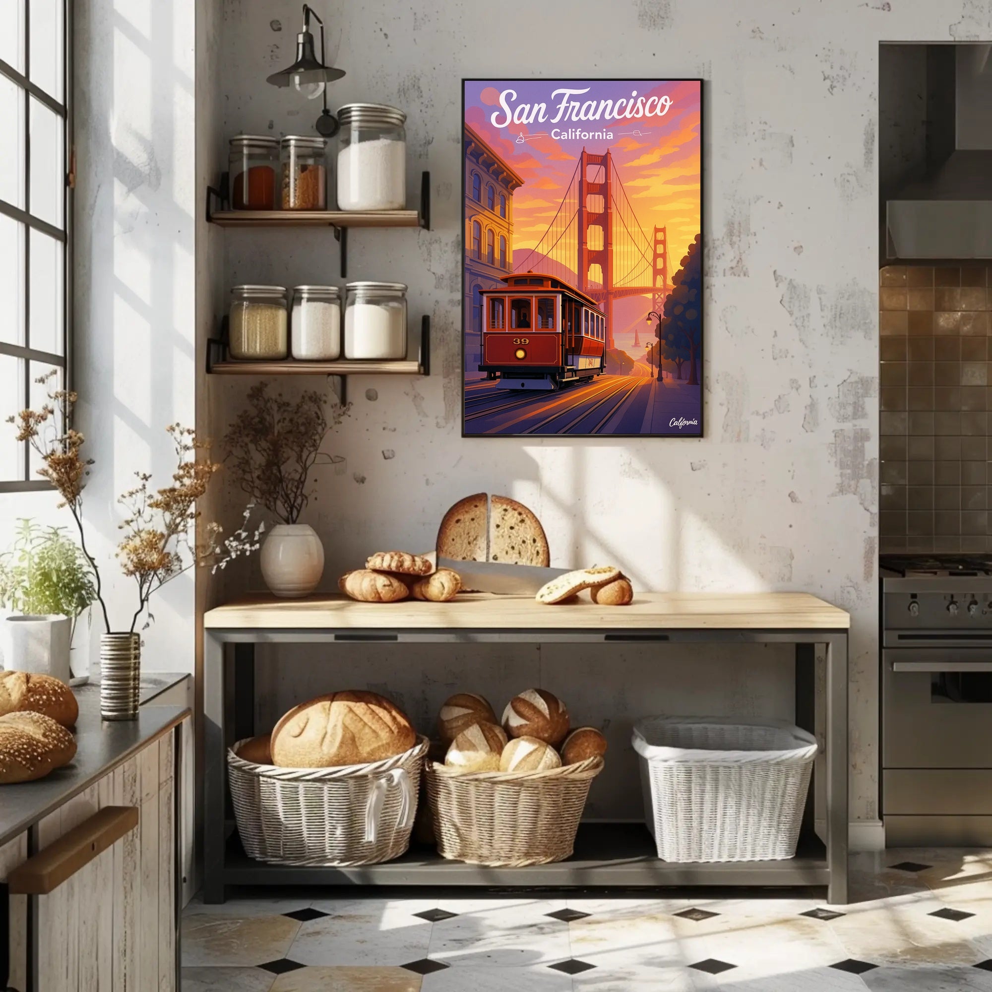 San Francisco California Dream Poster PosterGoat