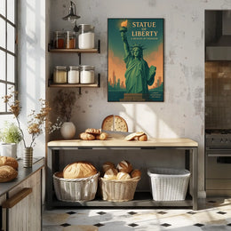 Statue of Liberty Vintage New York City Poster