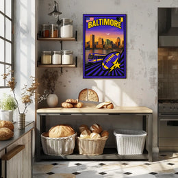 Baltimore Cityscape Poster