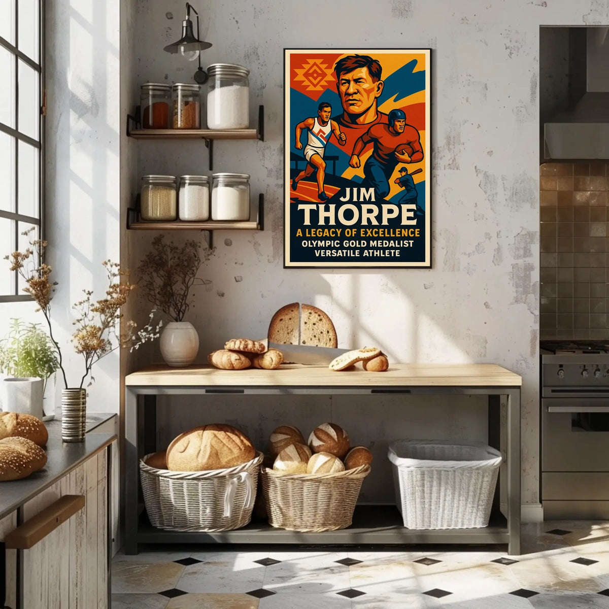 Jim Thorpe Legendary Athlete Poster
