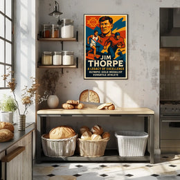 Jim Thorpe Legendary Athlete Poster