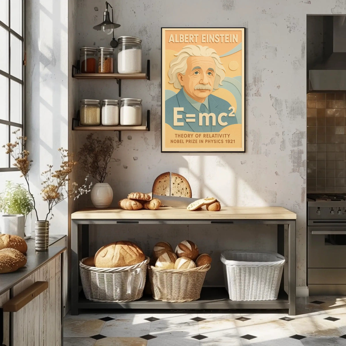 Albert Einstein Relativity Theory Education Science Physics Poster