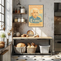 Albert Einstein Relativity Theory Education Science Physics Poster