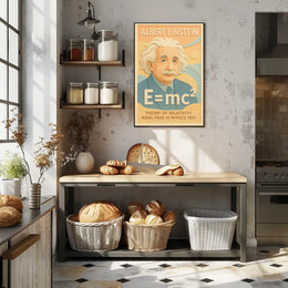 Albert Einstein Relativity Theory Education Science Physics Poster