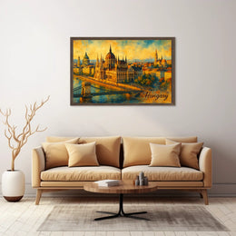 Budapests Architectural Splendor Poster