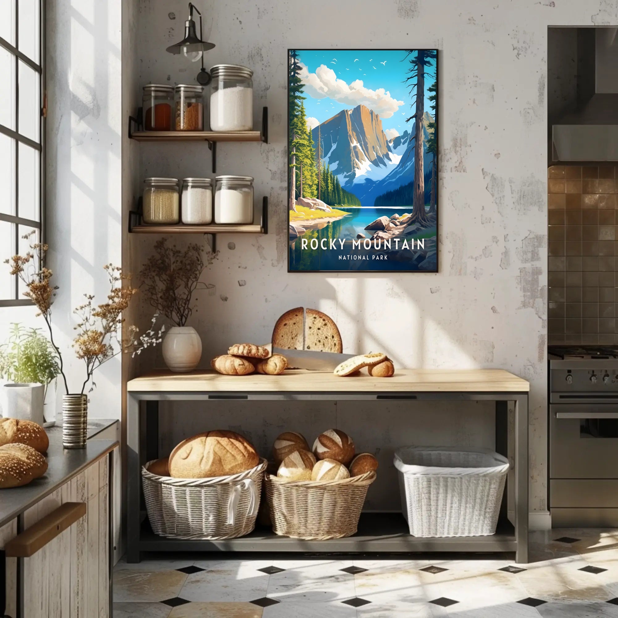 Rocky Mountain National Park Scenic Poster Print