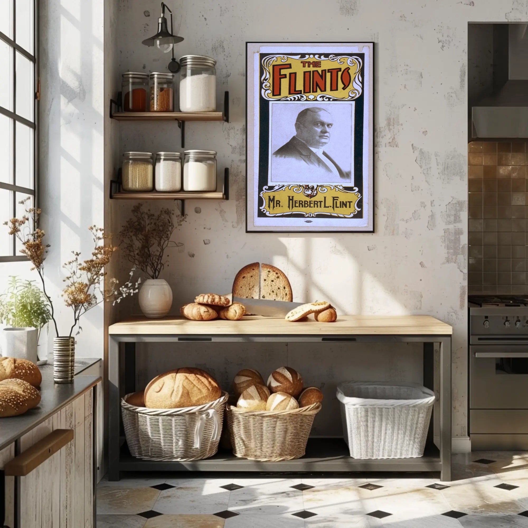 Mr. Herbert L. Flint Vintage Theatrical Poster