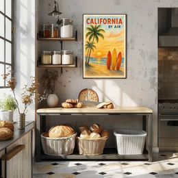 California by Air Poster