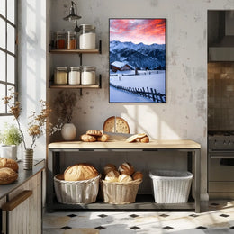Winter Mountain Serenity Poster