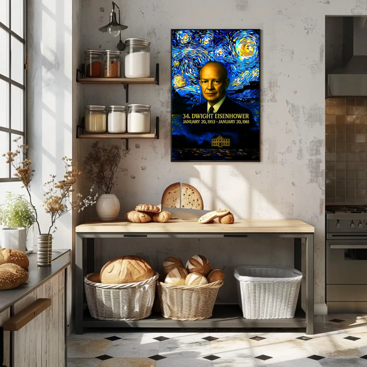 Dwight D. Eisenhower 34th President of the United States Presidential Masterpiece Series Poster