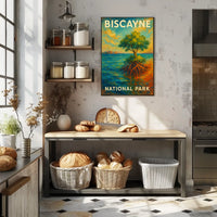 Biscayne National Park Poster Wall Art Coastal Decor