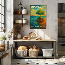 Biscayne National Park Poster Wall Art Coastal Decor