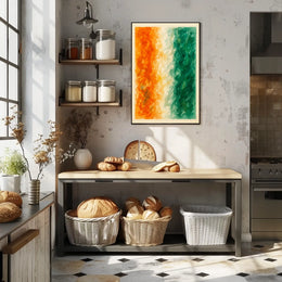 Abstract Tricolor Harmony Poster