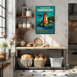 Tobermory Travel Poster Vintage Coastal Wall Art