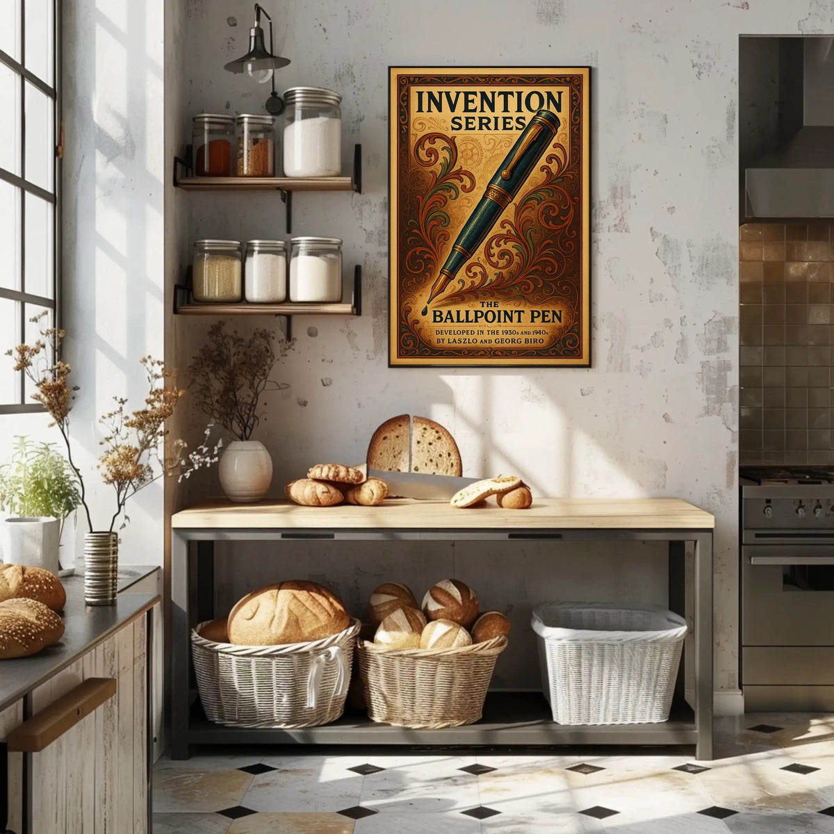The Ballpoint Pen Invention Series Poster