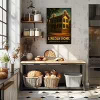 Lincoln Home In Springfield Poster