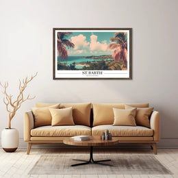 Stunning St. Barth Coastal Escape Travel Poster