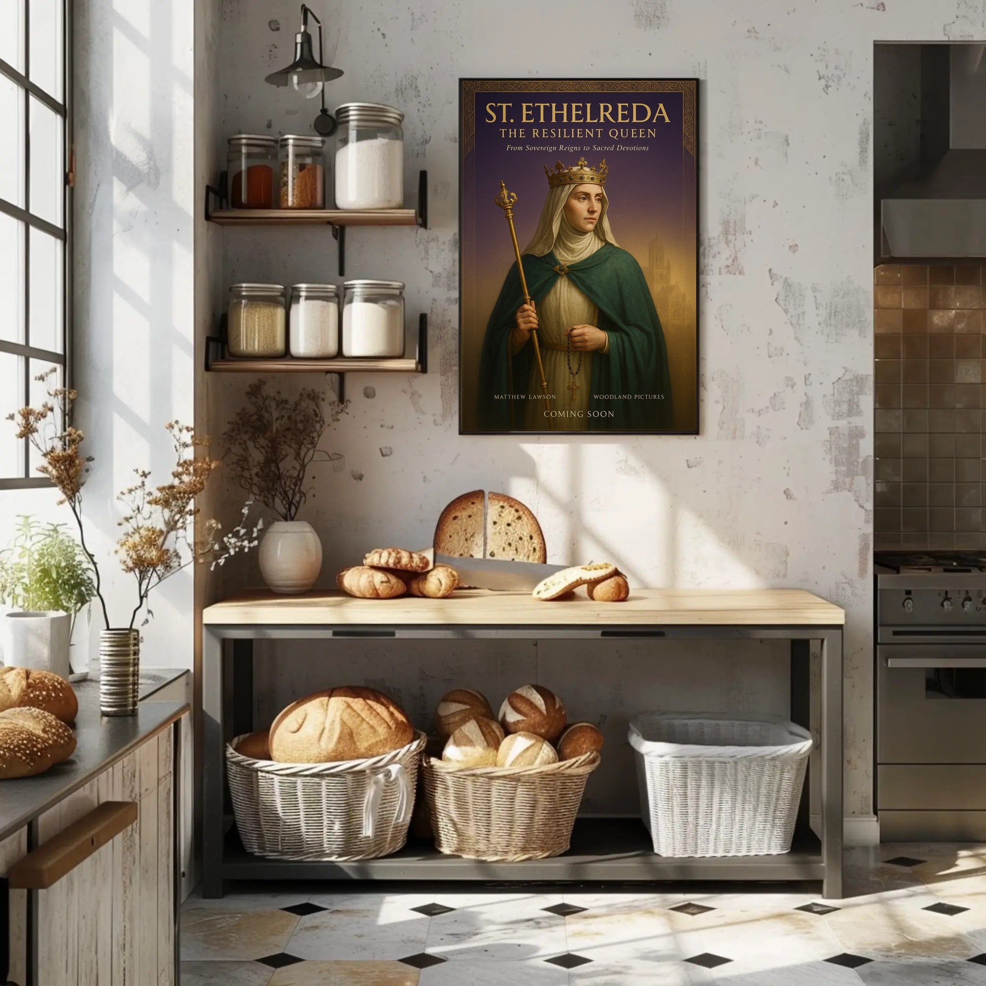 St. Etheldreda The Resilient Queen Poster