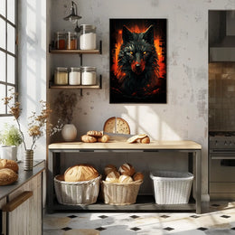 The Fiery Wolf Poster