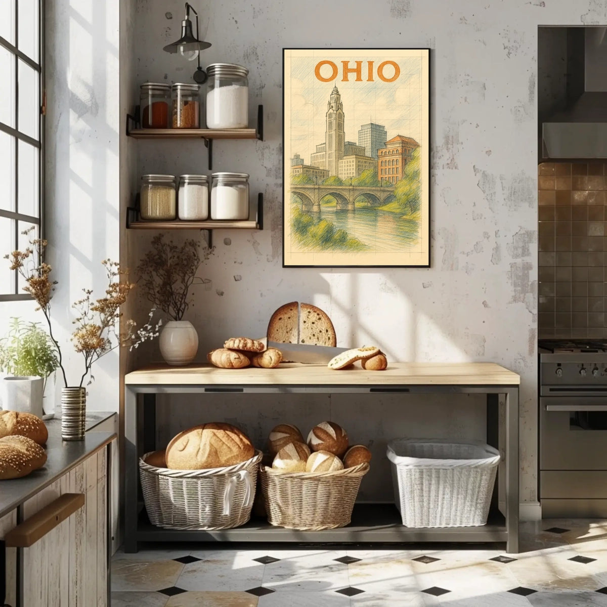Ohio Cityscape Poster