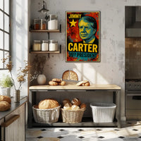 Jimmy Carter 39th President of the United States Graffiti Pop Art Poster