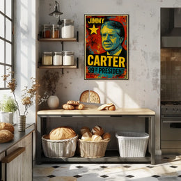 Jimmy Carter 39th President of the United States Graffiti Pop Art Poster