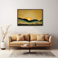 Sunrise Over Hills Poster