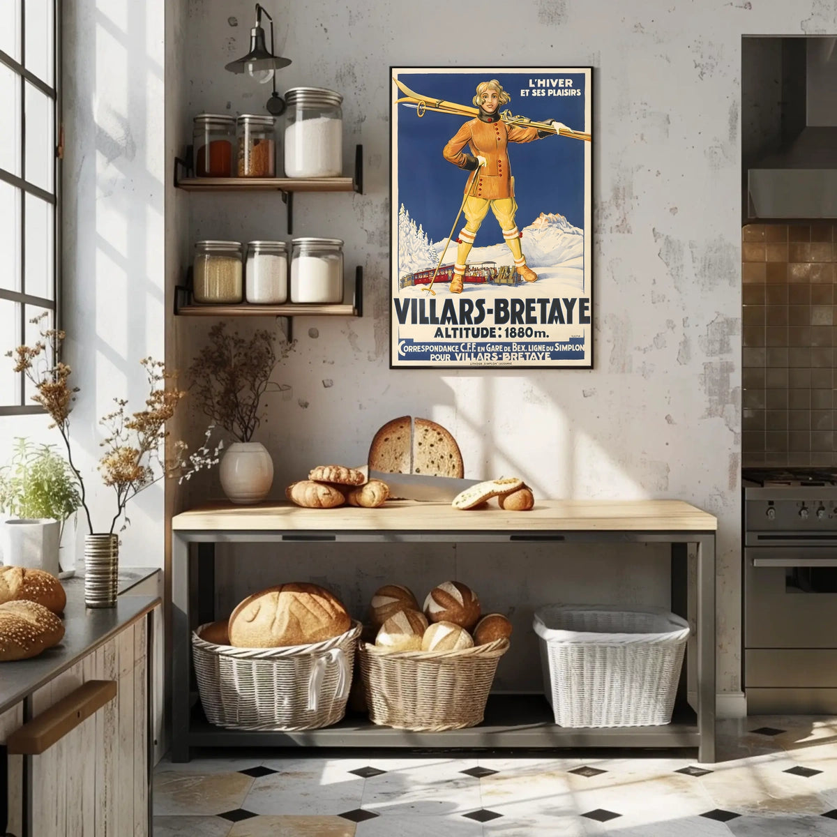 Winter Pleasures In Villars-Bretaye Poster