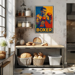 Vibrant Boxer Poster
