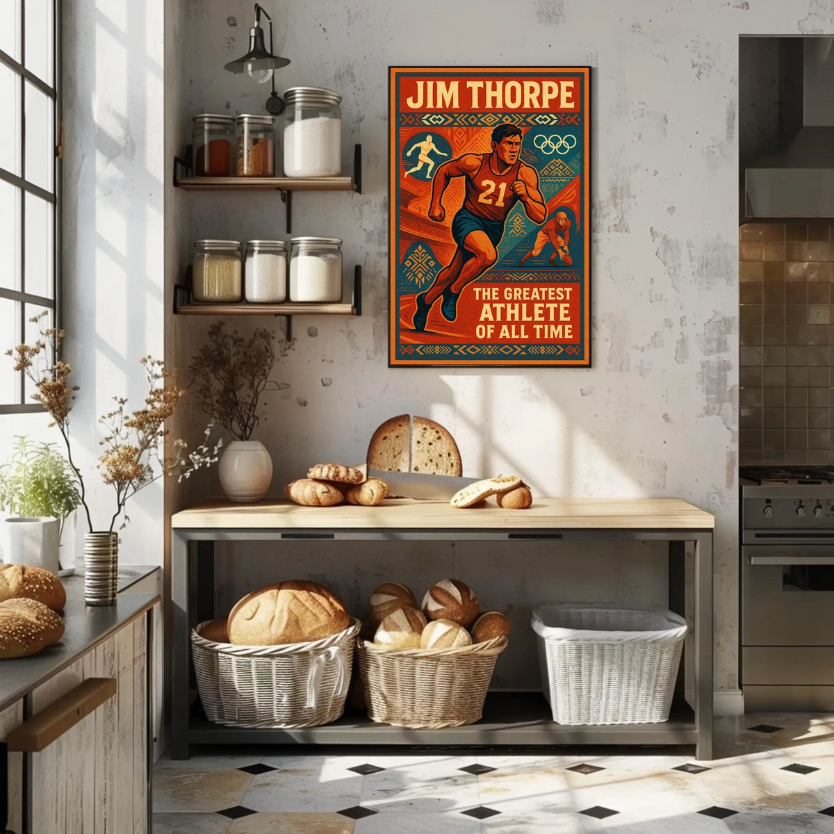 Jim Thorpe Legendary Athlete Poster