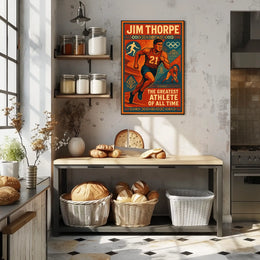 Jim Thorpe Legendary Athlete Poster