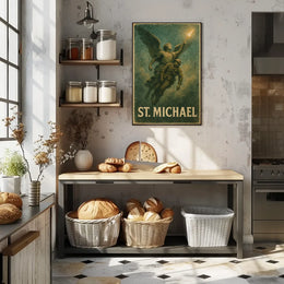 St. Michael Archangel Religious Art Poster