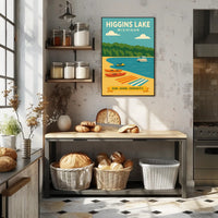 Higgins Lake Serenity Travel Poster