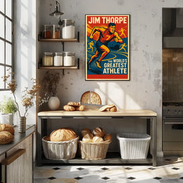 Jim Thorpe Legendary Athlete Poster