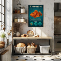 Scorpionfish Natures Jewel of the Sea Poster