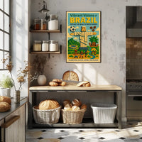 Vibrant Visions of Brazil Poster
