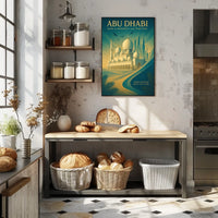 Abu Dhabi Harmony Tradition Meets Modernity Urban or Cityscape Poster