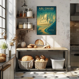 Abu Dhabi Harmony Tradition Meets Modernity Urban or Cityscape Poster