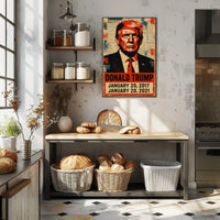 Donald Trump 45th President of the United States Street Art Mashup Poster
