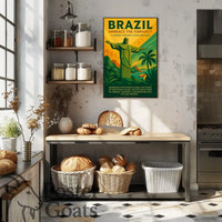 Brazilian Vibrancy and Culture Travel Poster