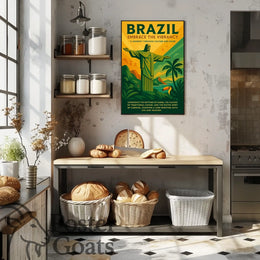 Brazilian Vibrancy and Culture Travel Poster