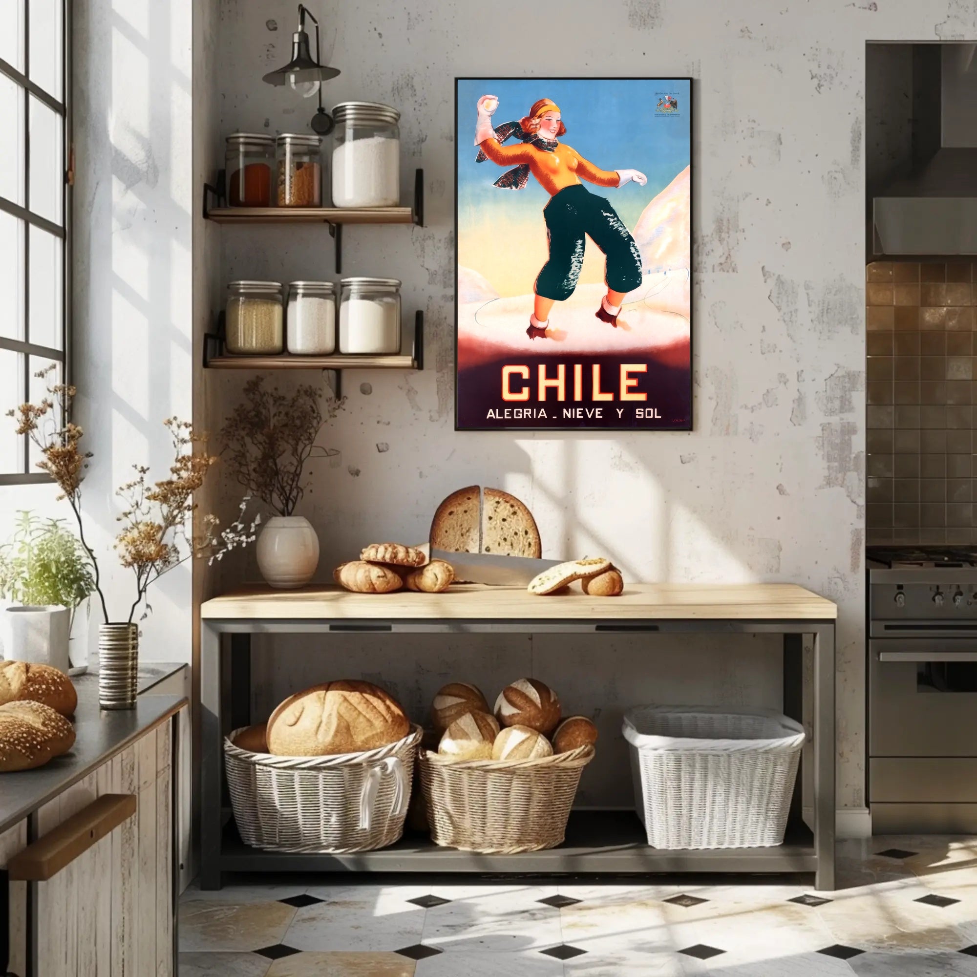 Chile: Joy, Snow, and Sun Poster PosterGoat